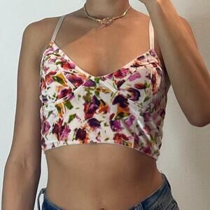 Multicolor Floral Velvet